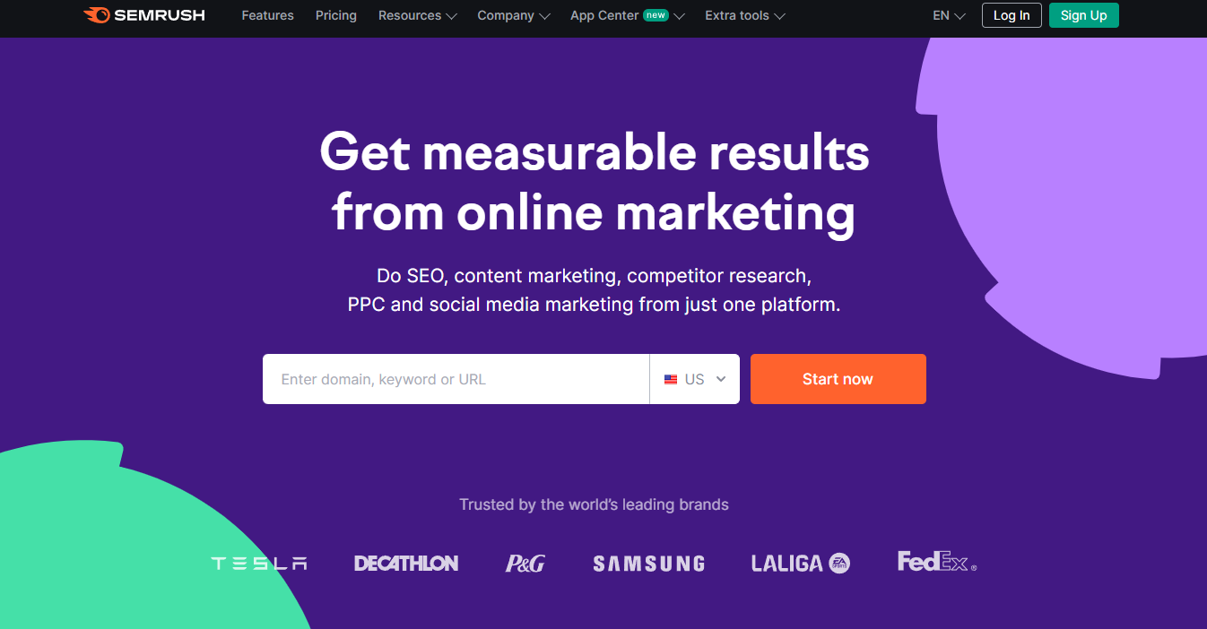 Semrush: Get measurable results from online marketing 