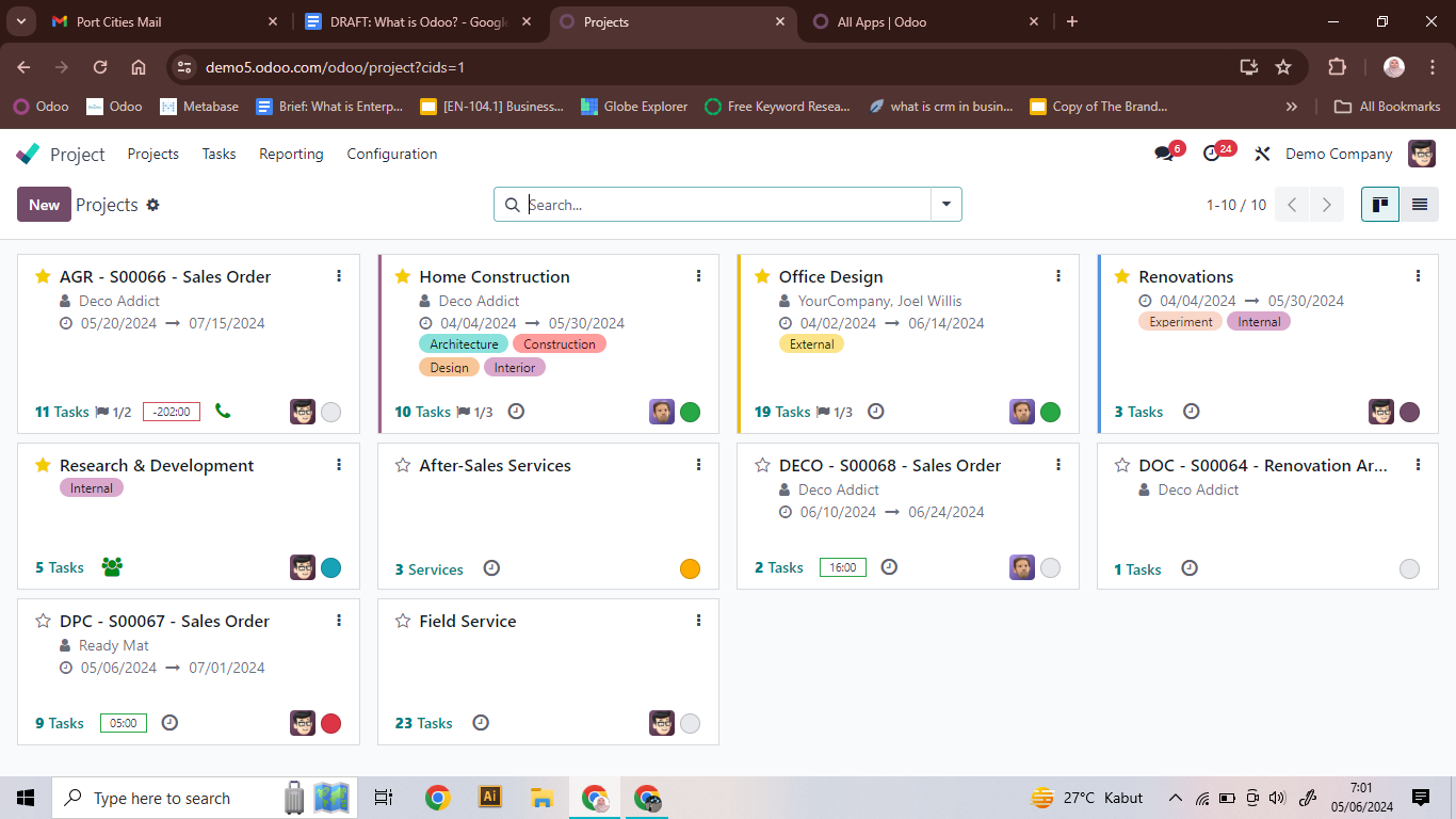 09. portcities.net/blog/erp-and-odoo-insights-2/what-is-odoo-and-how-it-can-help-your-company-grow-147 (Project Management in Odoo 17)