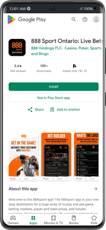 Download 888sport app