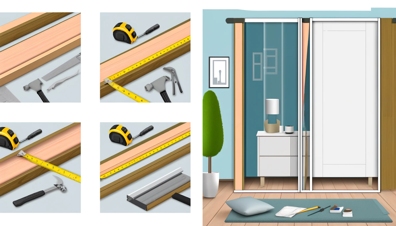 Step-by-Step Guide to Building DIY Closet Doors
