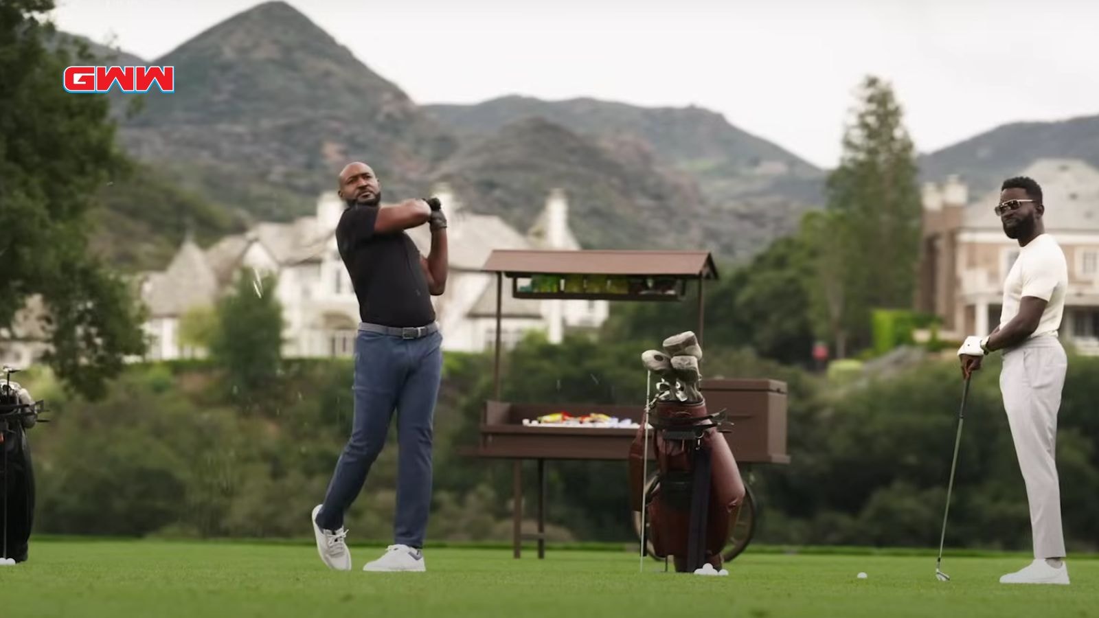 Bel-Air Season 3: Geoffrey Thompson and Philip Banks playing golf