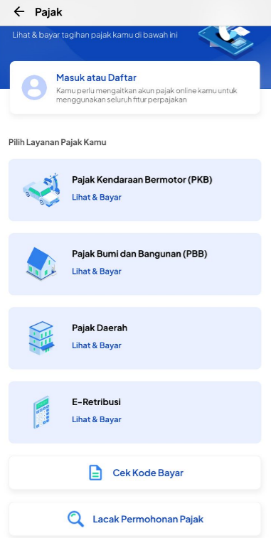 Fitur Pajak. Sumber: JAKI