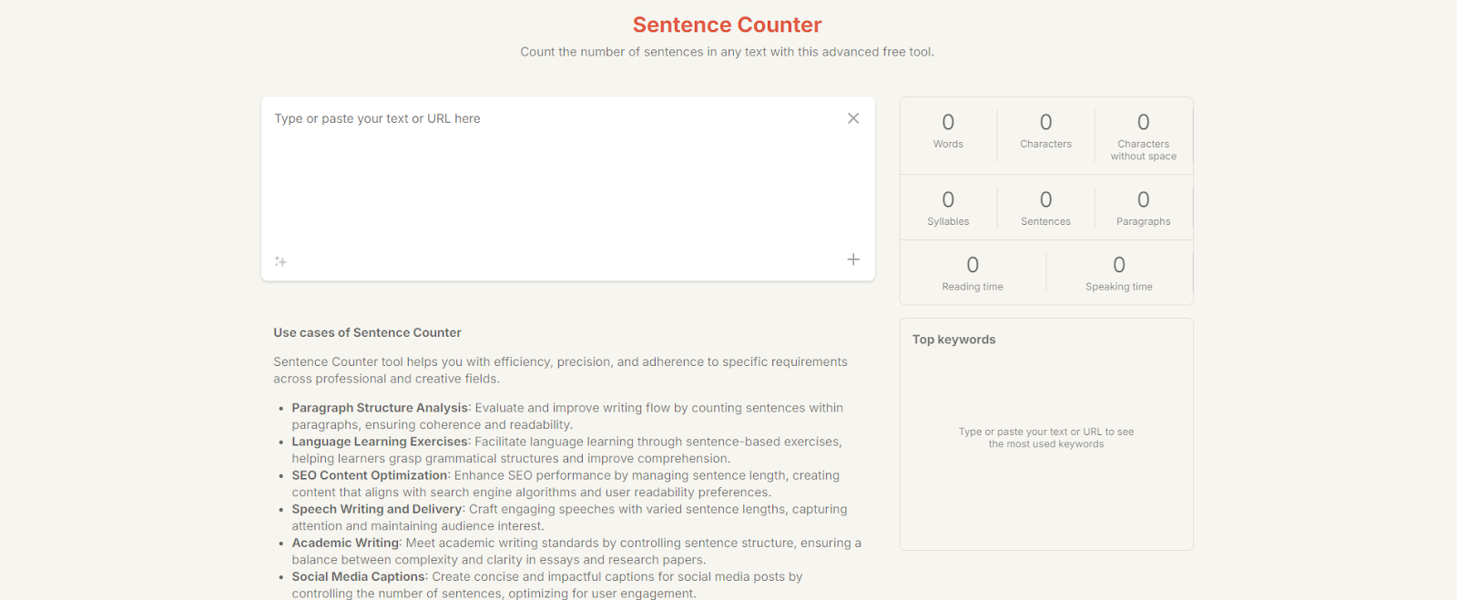 WordCount.com Sentence Counter