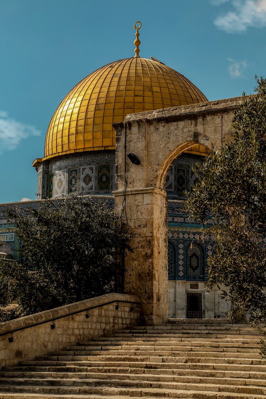 Profile Allah, Islamic DP of a holy mosque-Masjid Al Aqsa in Palestine