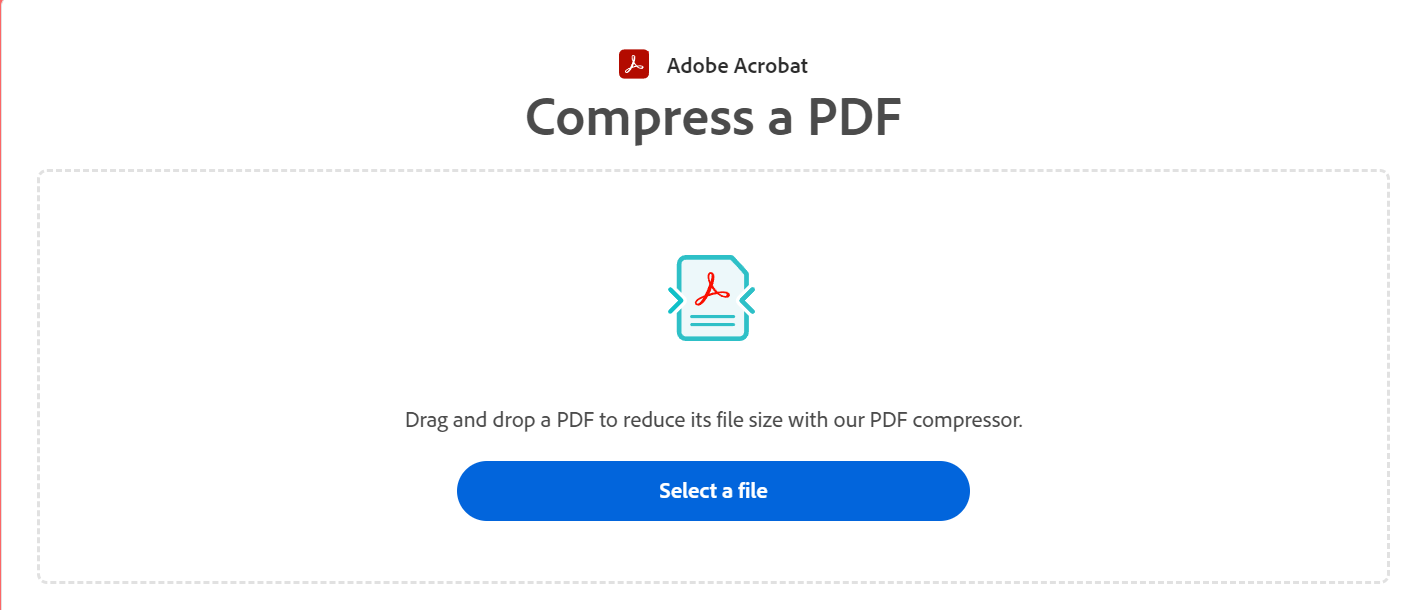 Compress PDF with Adobe Acrobat