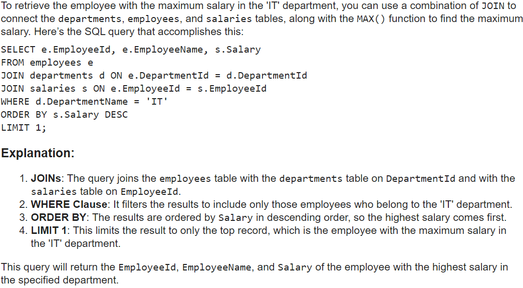 Coding Tasks - SQL