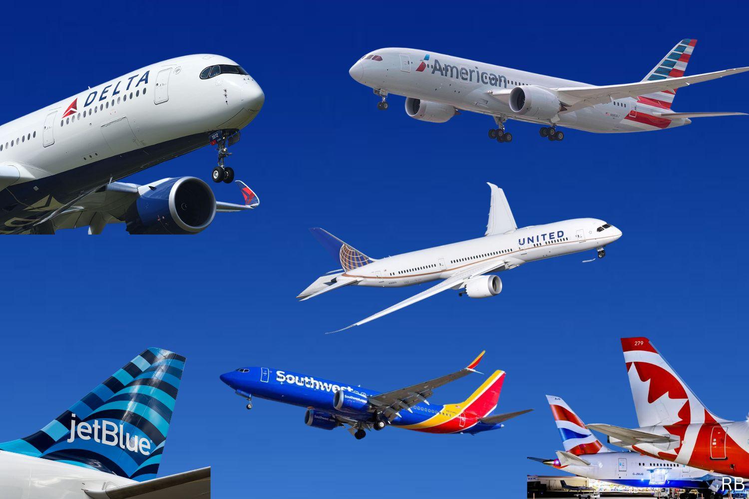 10 Largest Airlines in 5 Major U.S. Cities