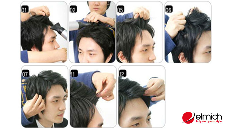 Hình 5: Sử dụng sáp vuốt tóc để tạo kiểu nhé