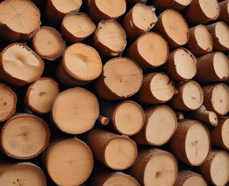 Cork is a sustainable material harvested from the bark of cork oak trees. This renewable resource is collected without harming the trees, which can continue to live and grow for many years, making cork an eco-friendly choice for construction.