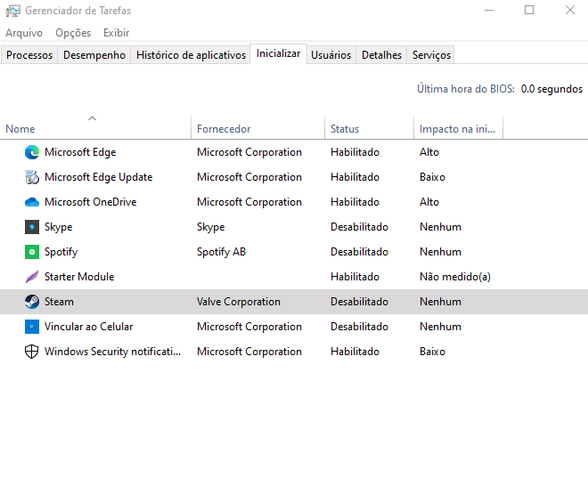 Desabilitar a inicialização de alguns programas junto ao Windows