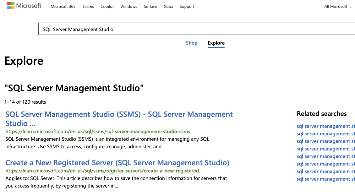 Install SQL Server Management 