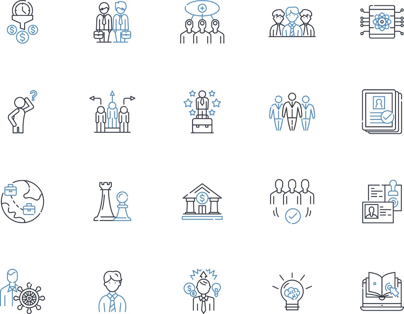 ai sales force forecasting icons