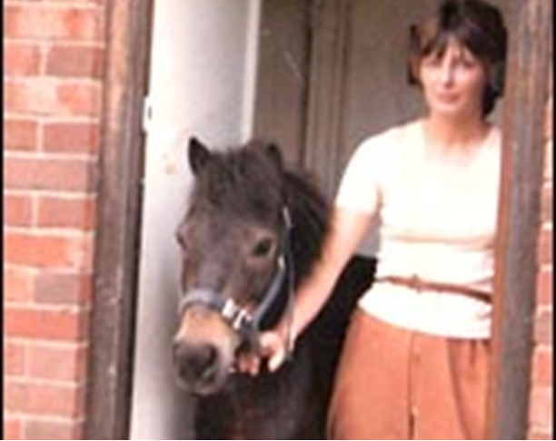 Sugar Puff with his owner. Source: horseandhound.co.uk