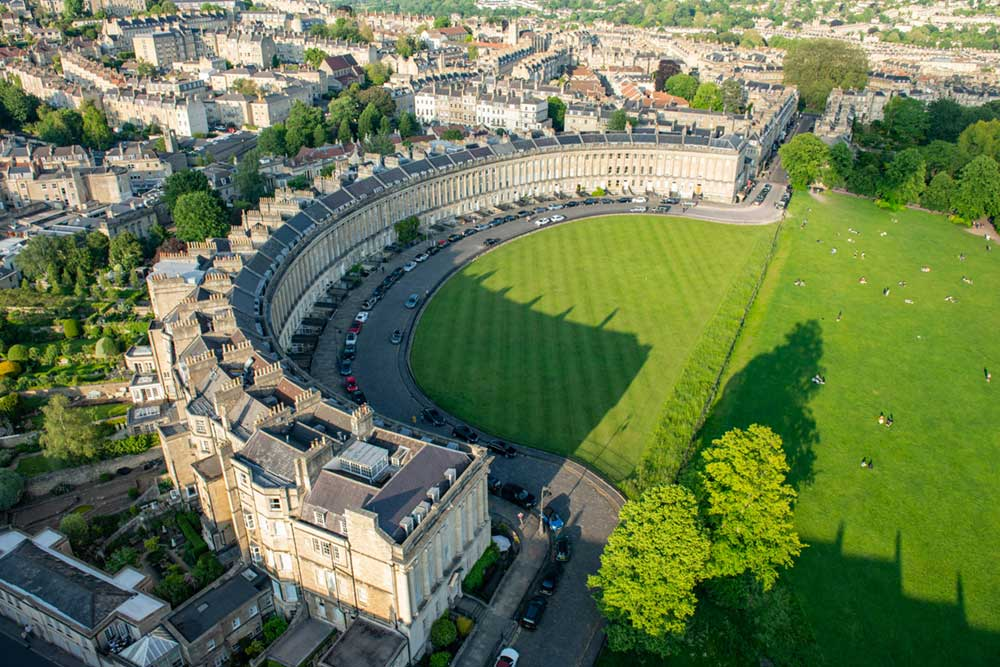 The Royal Crescent in Bath