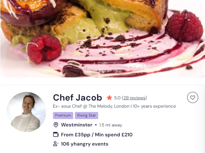 Chef Jacob’s luxury buffet catering in London