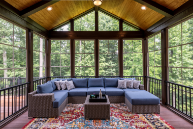 top pergolas for your michigan outdoor living space screened porch with roof sofa ottoman window custom built okemos
