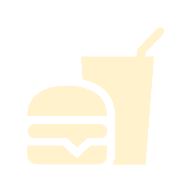 Burger and drink with solid fill