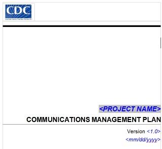 DC communication plan template