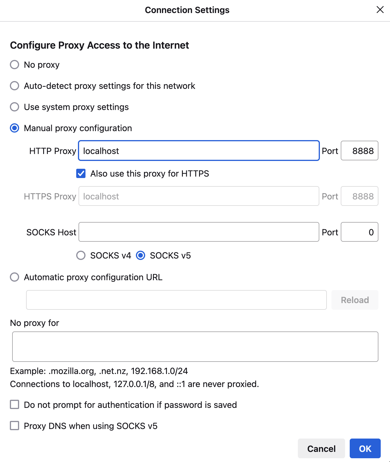 Setting up a Proxy for Firefox to Run Jmeter