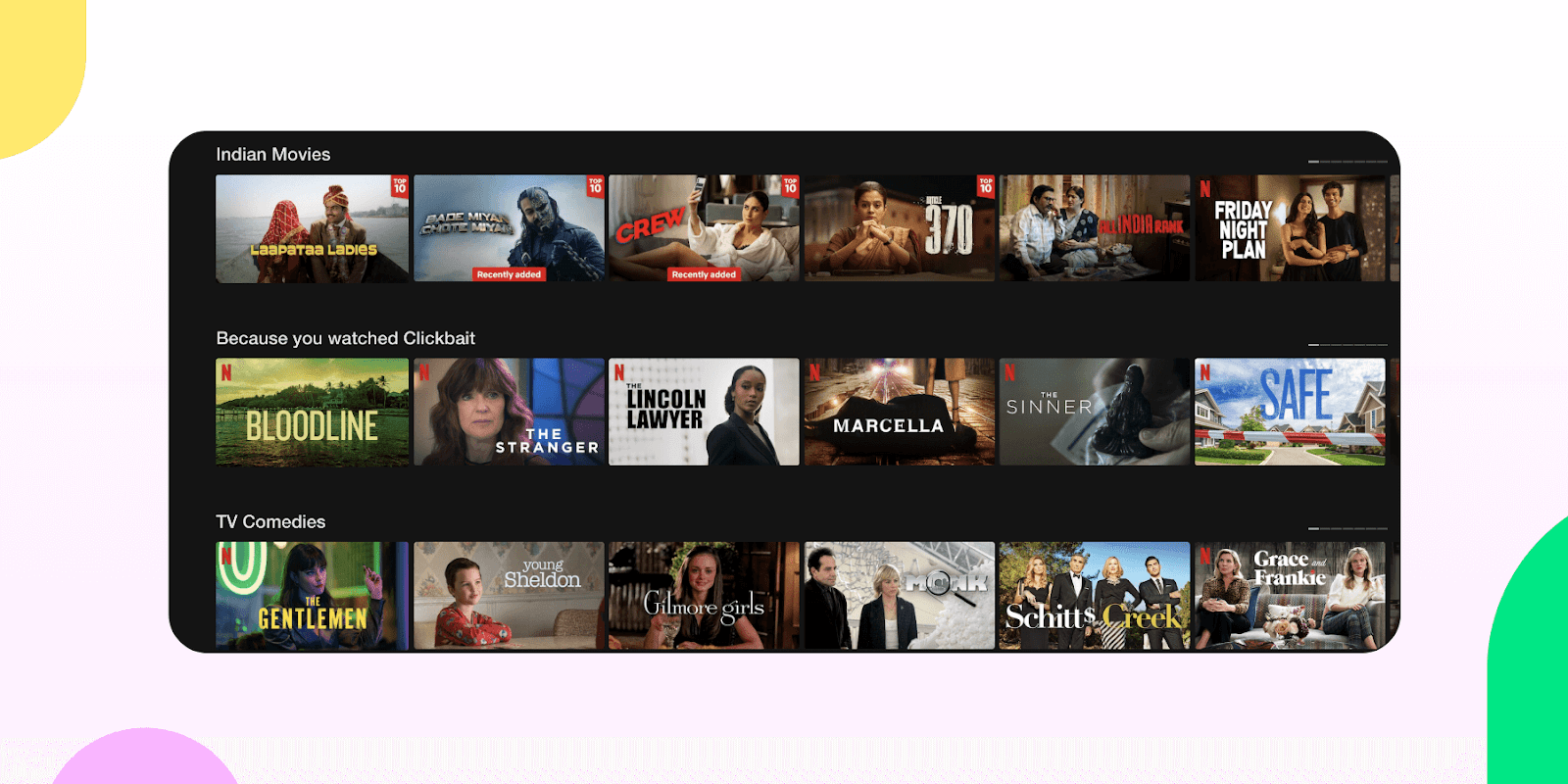 Netflix and its suggestions to users