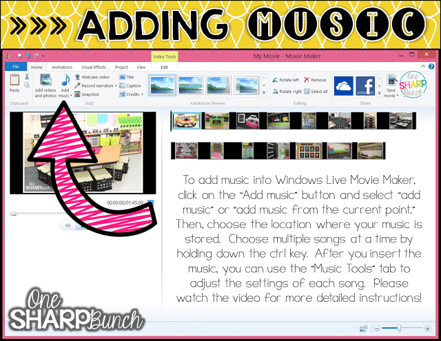 Looking for a unique end of the year student gift?! Follow this step-by-step tutorial for creating an end of the year video for your students! Simple how-to guide, featuring tips and tricks for Windows Movie Maker!