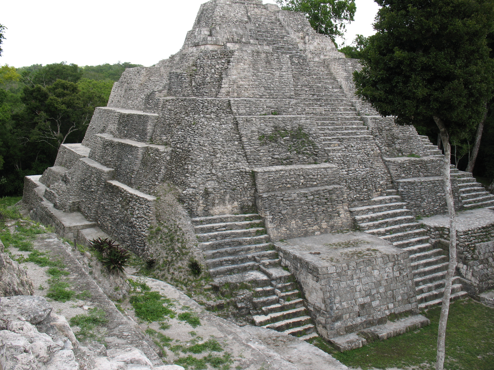 Yaxhá ruin site in Flores, Guatemala