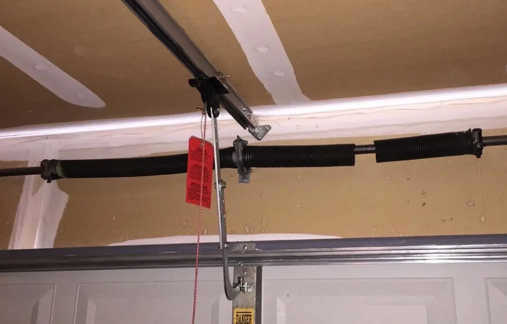 how to open garage door with broken spring