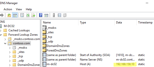 change ip address on domain controller