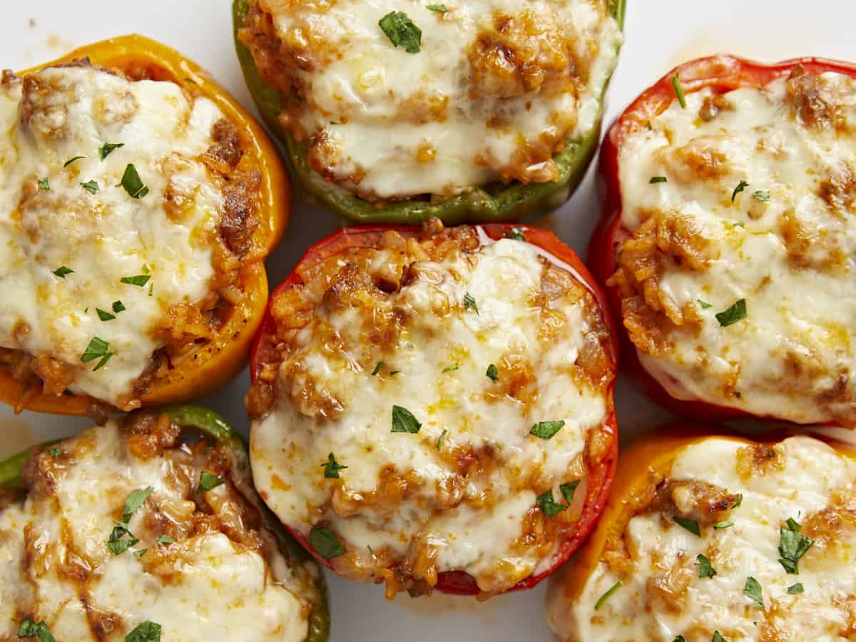 Stuffed peppers new year eve buffet