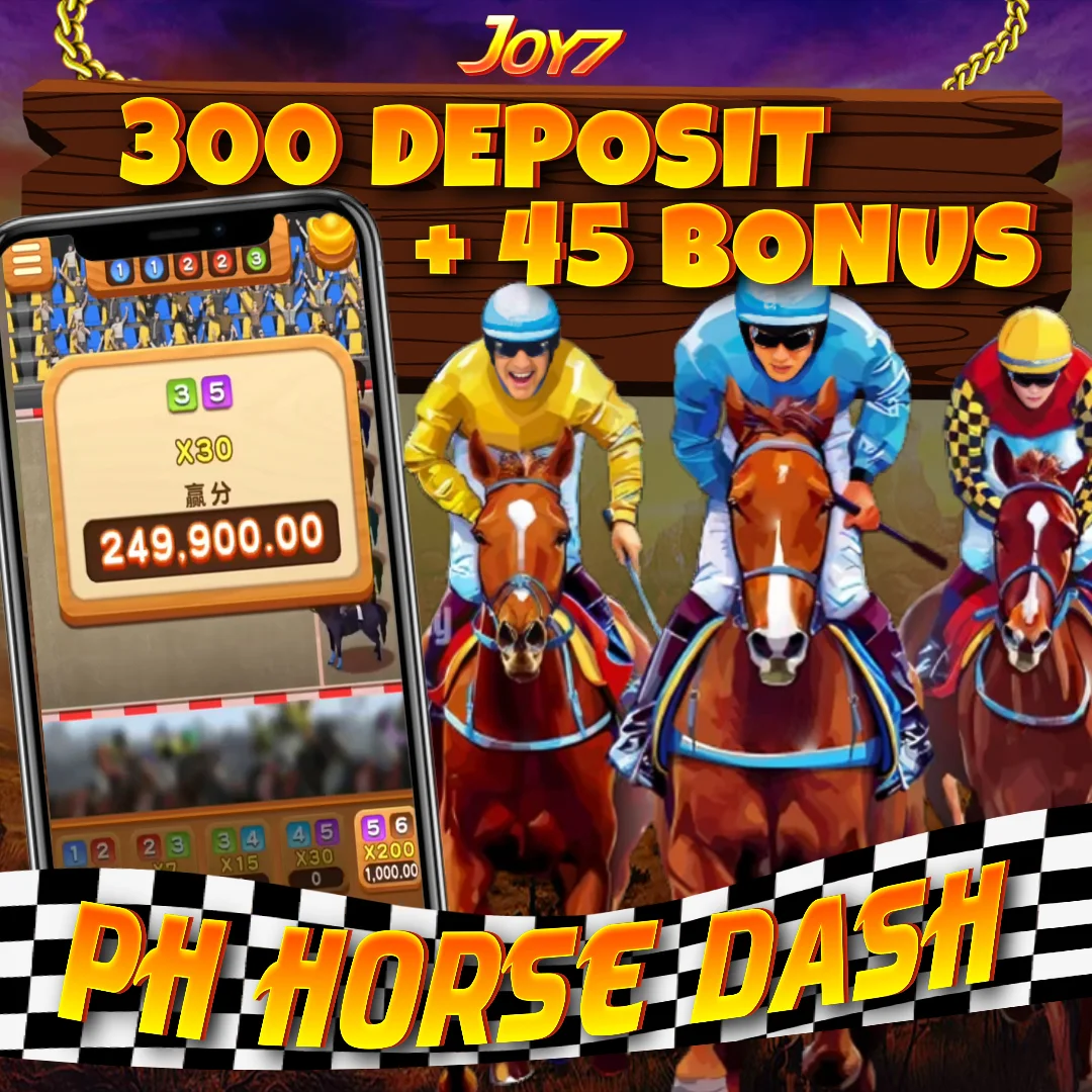 Mag Laro ng PH Horse Dash sa JOY7 Casino para maranasan ang thrill ng pag takbo ng iyong paboritong kabayo!