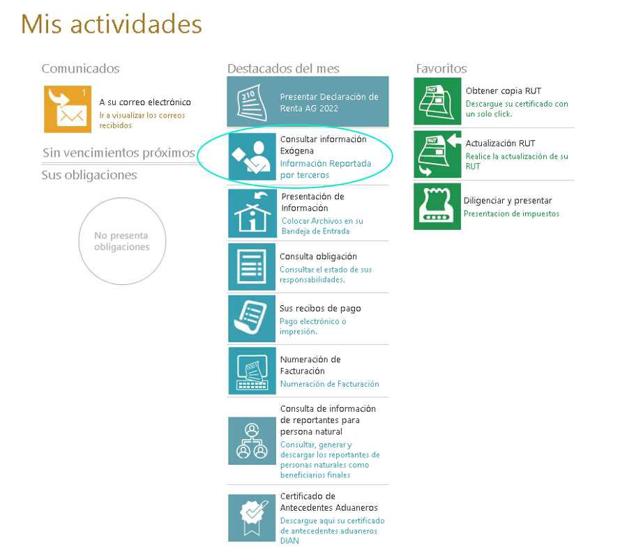Paso 3 reporte de terceros Dian