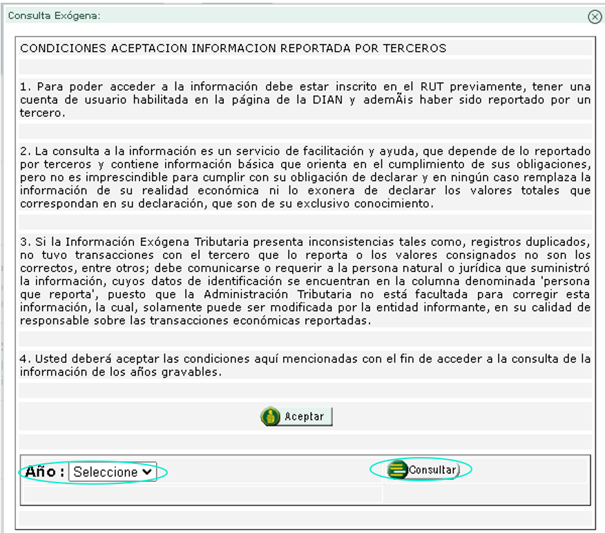 Paso 5 reporte de terceros Dian