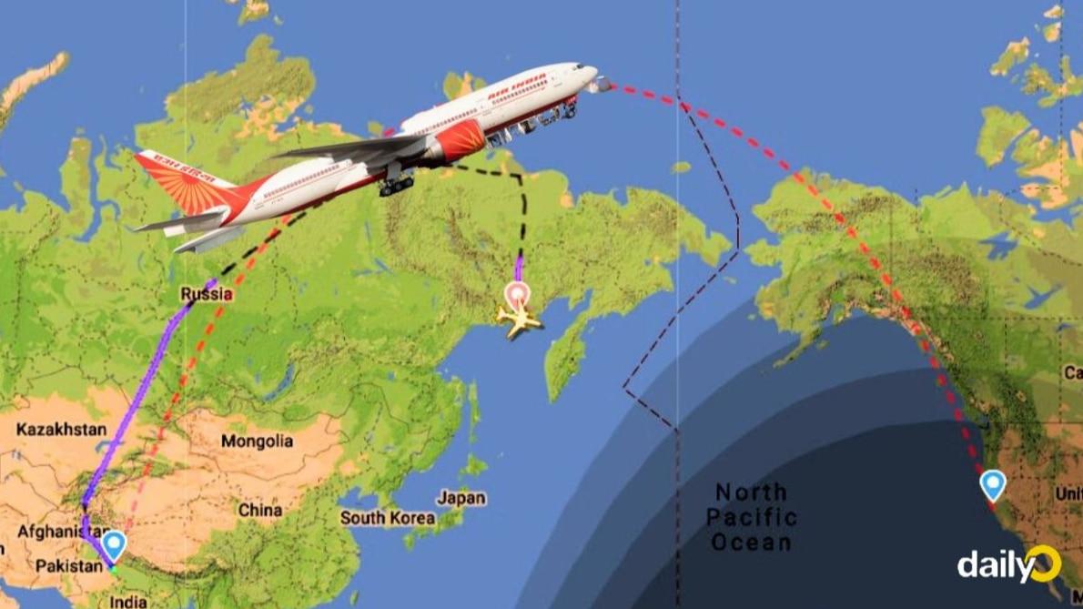 How a revised Air India route helped AI 173 Delhi-San Francisco land on  ground in