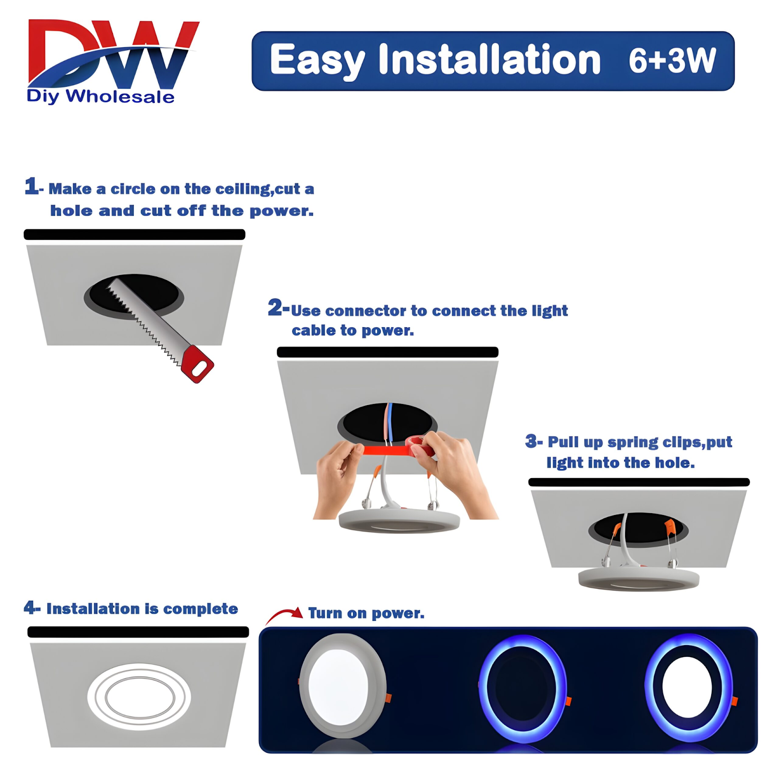 led panel light 3w