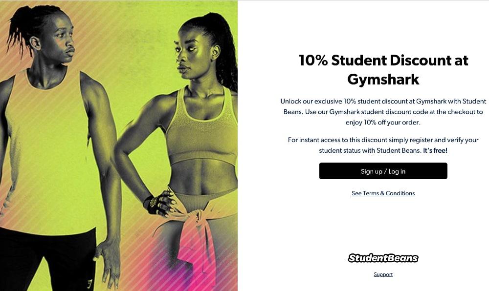 gymshark student discount 