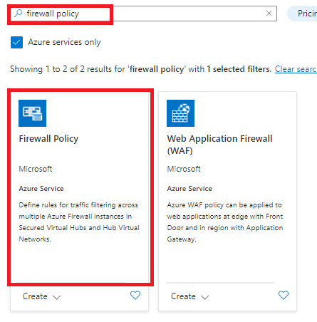 create firewall policy