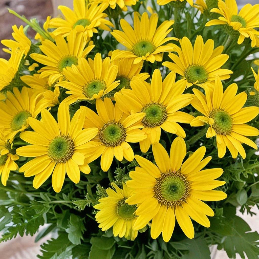 A bouquet of yellow flowers

Description automatically generated