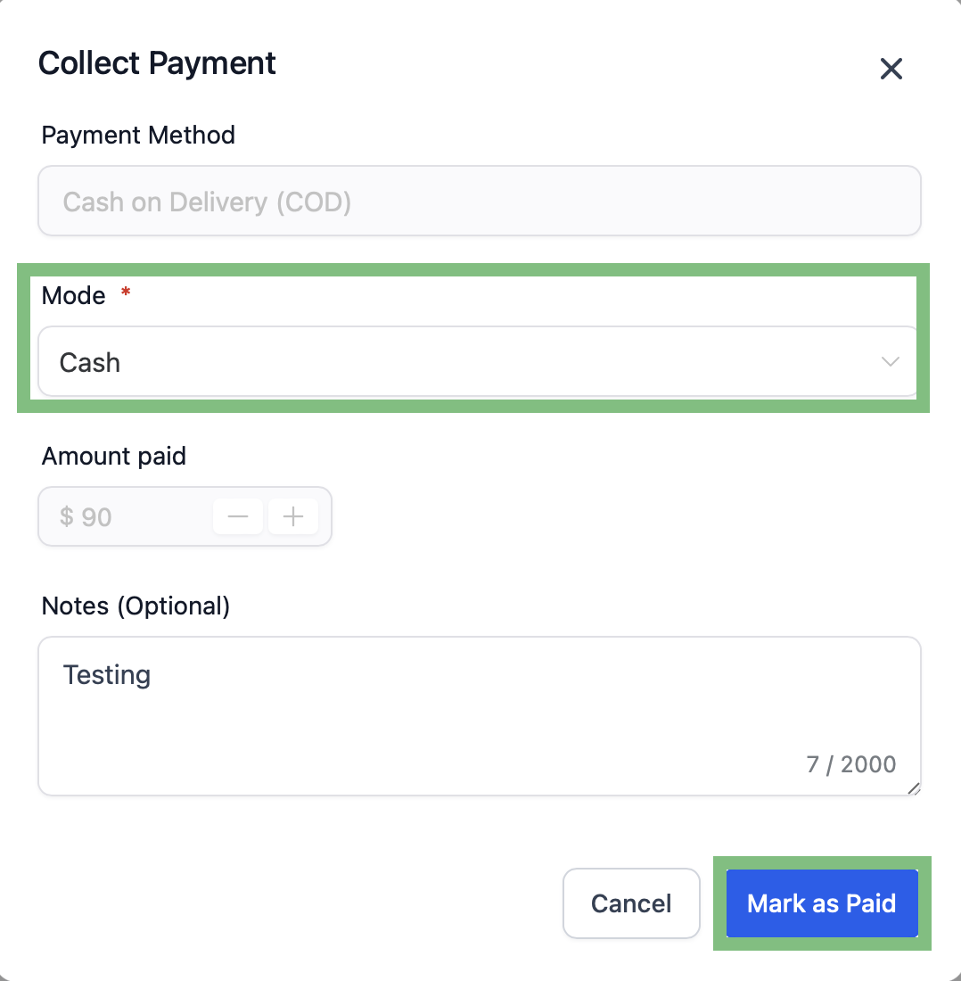 A screenshot of a payment methodDescription automatically generated