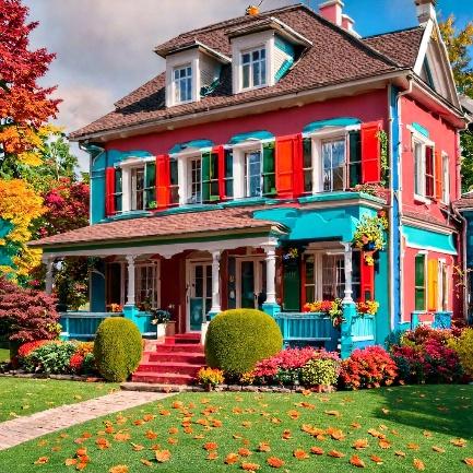Couleurs méticuleusement choisies et bien harmonisées pour décorer une maison 