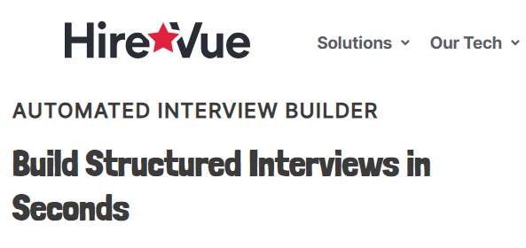 HireVue – Best Screening Software For Large Companies