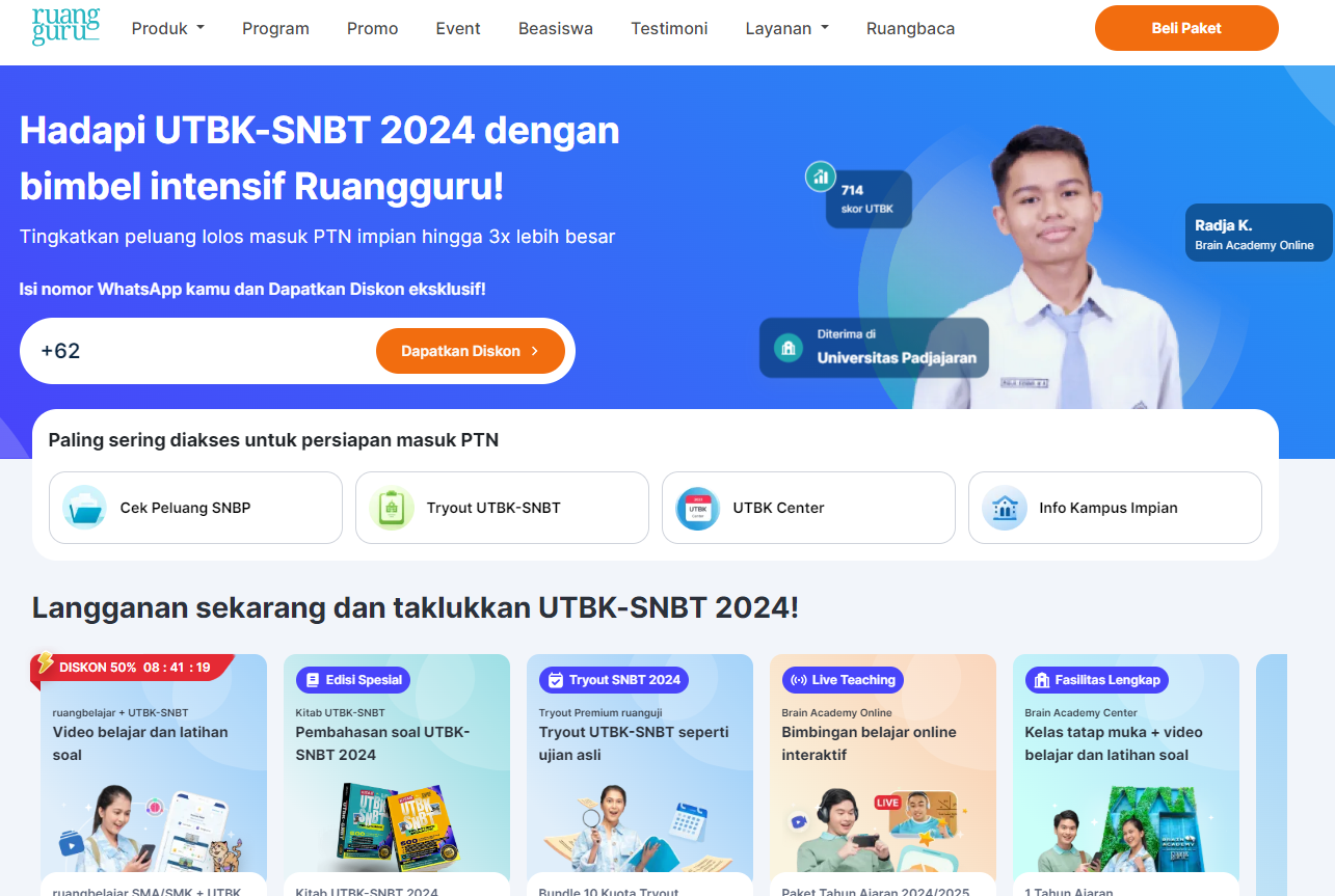 bimbel ptn online Ruangguru