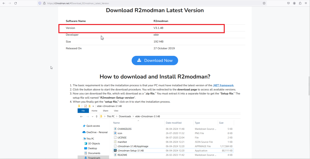 How to Update R2modman?