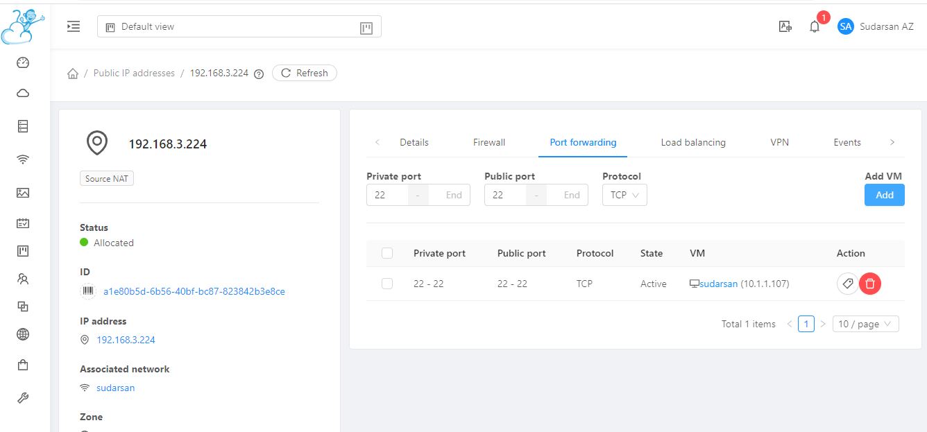 creating VM in Apache CloudStack - StackBill Cloud Management Portal