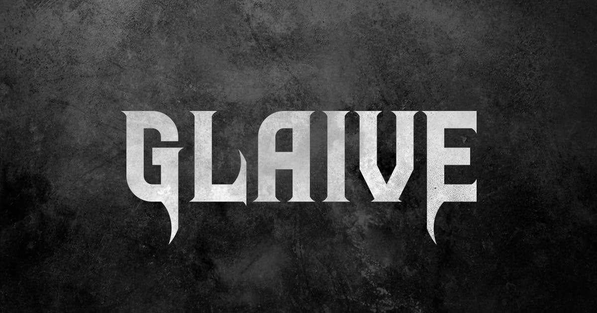 Glaive Typeface, Serif, Decorative, Symbols ft. rock & music - Envato  Elements