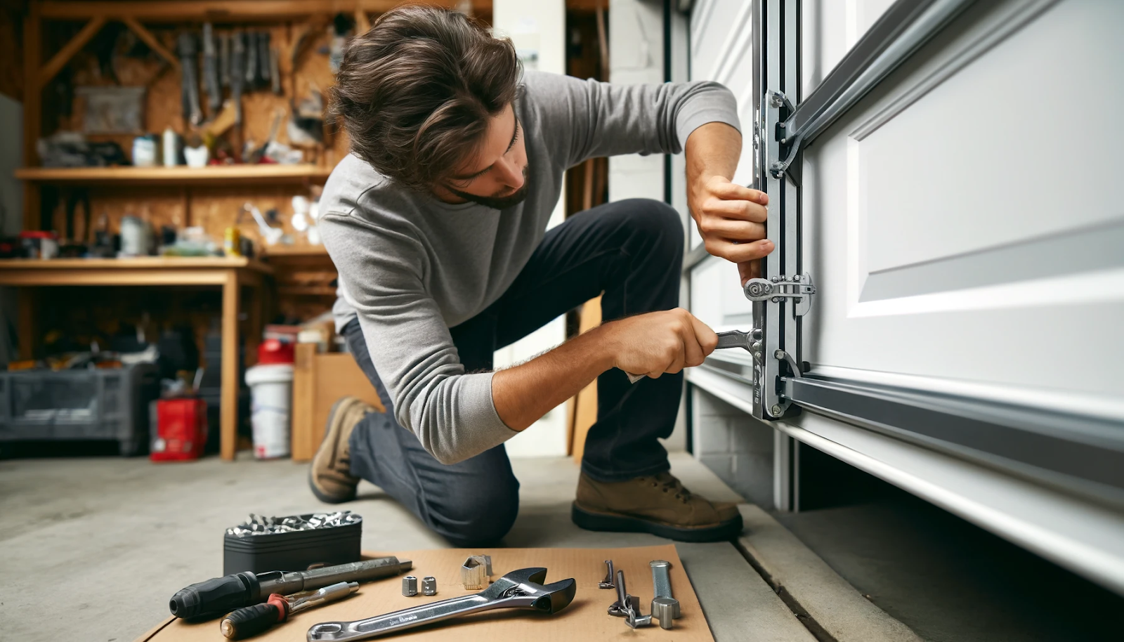 how to oil garage door