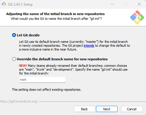 Extract and Launch Git Installer