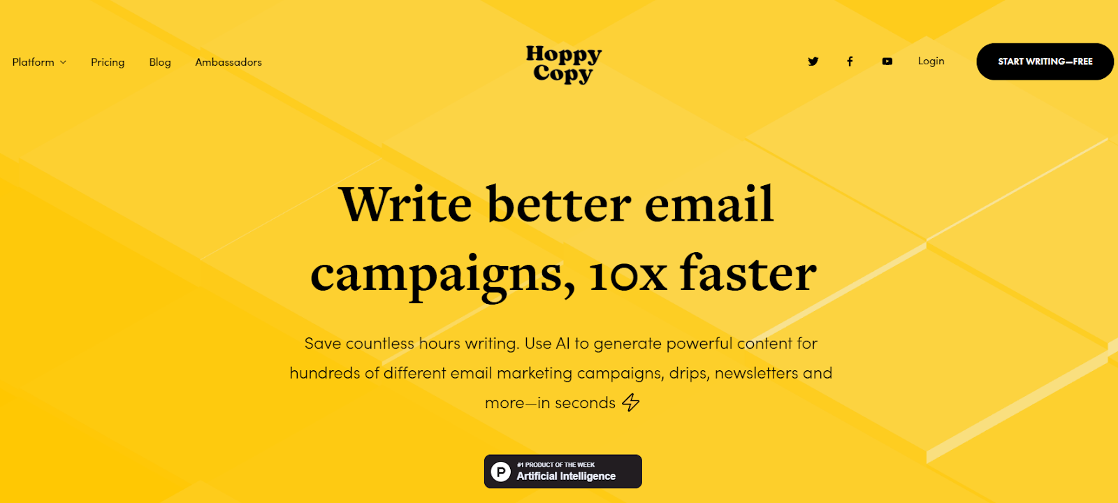 hoppy copy ai writing tool