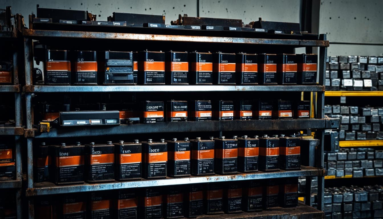 how to store automotive batteries