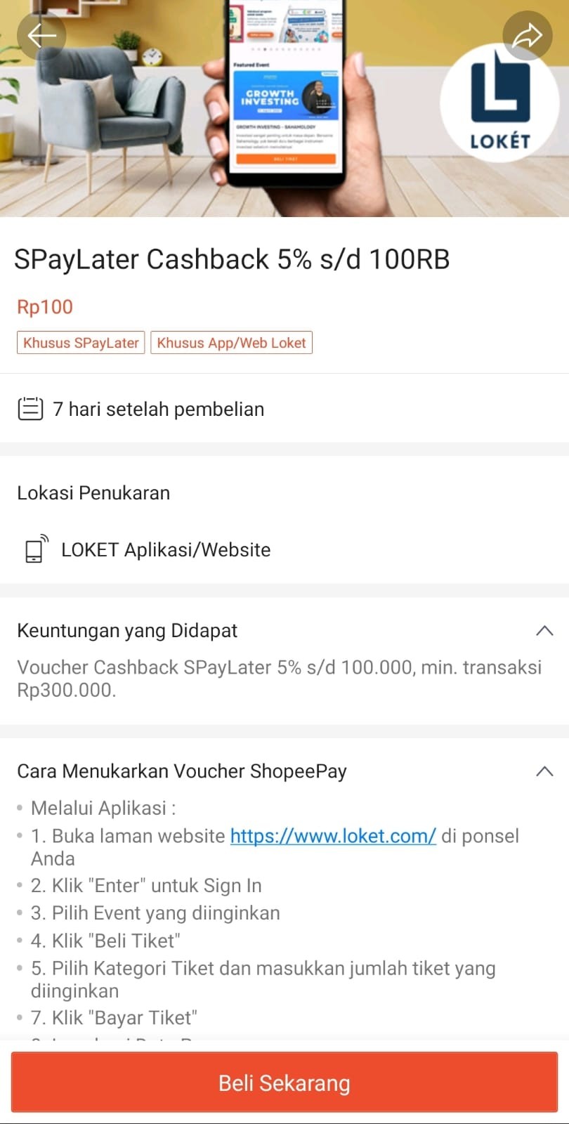 Cashback Hingga Rp100.000, Beli Tiket Pakai Shopee PayLater!