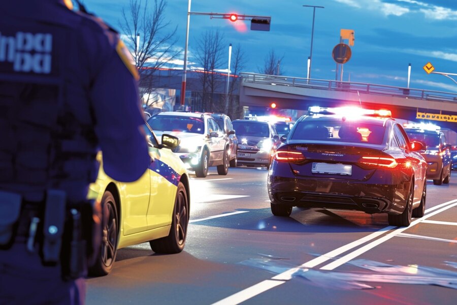 police car chase